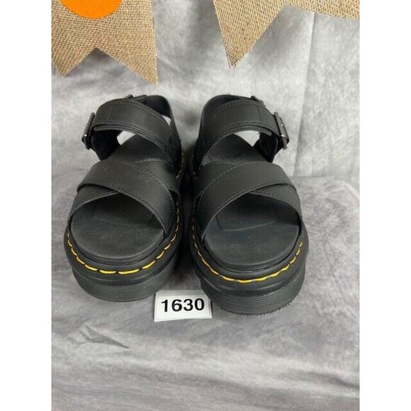 Dr. Martens Soloman Black Sandals Hydro Air Wair Bouncing Soles Size 6 - Picture 7 of 7